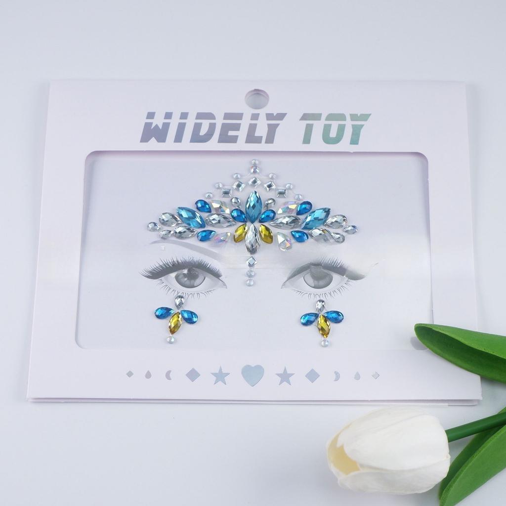 Crystal Tattoo Sticker Glitter Eyeliner Eyebrow Makeup Face Eyes Diamond Temporary Tattoo Rock Rhinestone 3D Eyeliner Stickers