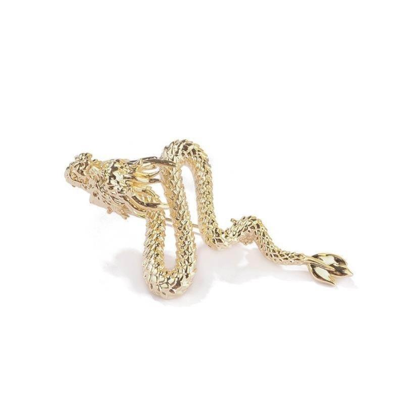 Chinese Zodiacs Shape Brooch Chinese Dragons Lapel Pins for Women Animal Themed Breastpins Stylish Accessory for Women