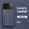 KEYSION Luxury Retro PU Leather Phone Case for Xiaomi POCO F8 Pro Soft Silicone+PC Shockproof Phone Back Cover for POCO F8 Ultra