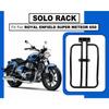 Black "Solo Rack Fit for Royal Enfield Super Meteor 650"