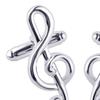 Herren Manschettenknöpfe Versilbert Musiknotenform Legierung Mode Herren Manschettenknöpfe für Party