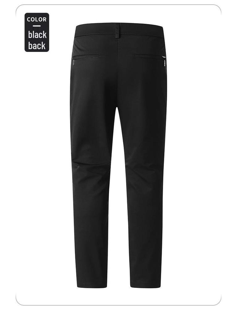 2026 Spring/Summer Men's Korean Style Faux Cowhide Zipper Casual Pants - Loose, Comfortable, Versatile, Fashionable