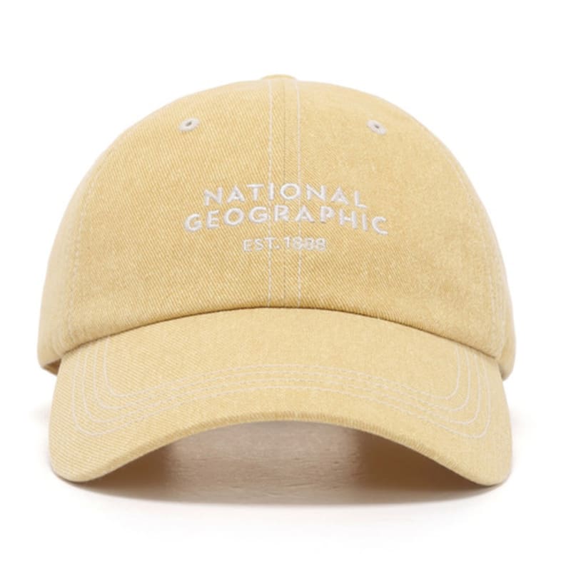 NATIONAL GEOGRAPHIC N243AHA510 Stitch Washed Ball Cap MUSTARD