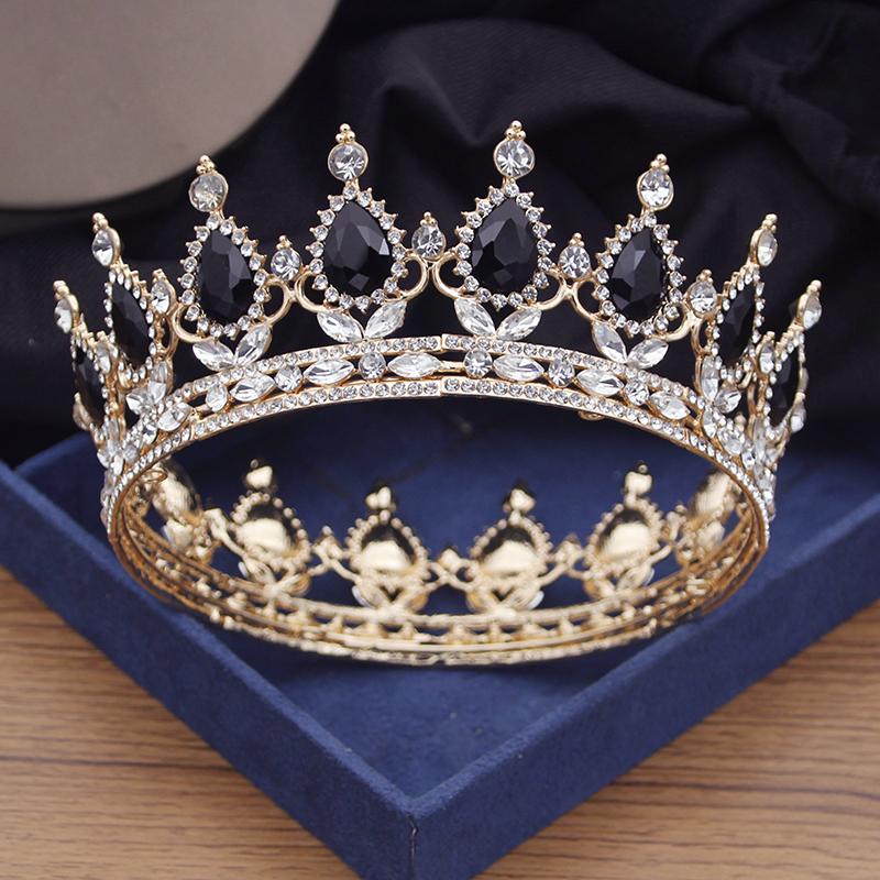 Винтажные королевские королевские тиары и короны выпускного вечера хрустальная диадема — фото 6