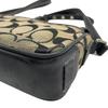Used COACHShoulder Bag black/beige canvas/leather Women