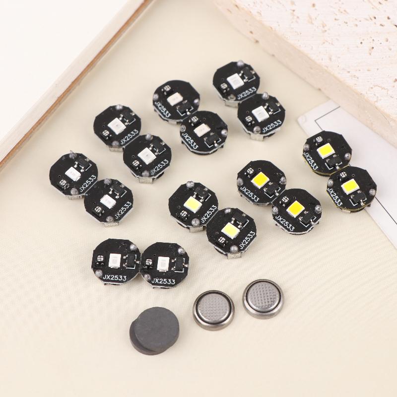 2ks LED Světlo Mikrovlnný Magnetický Spínač Osvětlovací Čip Animace Ruční Výroba Plus Světelný Model Hračka Bezdrátová Lampa