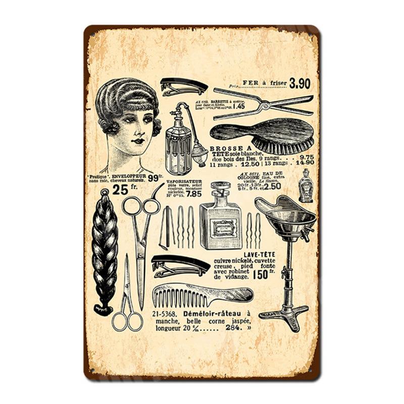 

Vintage Metal Tin Signs, Haircut, Haircare Service, Wall Art Stickers, Decor for Bar, Pub, Barbershop, Best Gift, N327 20x30cm