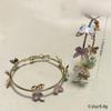 Women's Fashion Earrings Hollow Multilayer Butterfly Design Light Luxury Hoop Earrings Pink White Alloy Electroplated Elegant Party Jewelry Gift