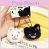 Jinnew Plush Keychain Cute Animal Pair With Fluffy Material For Kids Gift