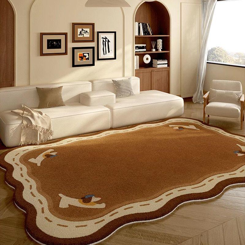 Retro Living Room Carpet Ancient Style High End Sofa Tea Table Mat Room Bedroom Bedside Carpet