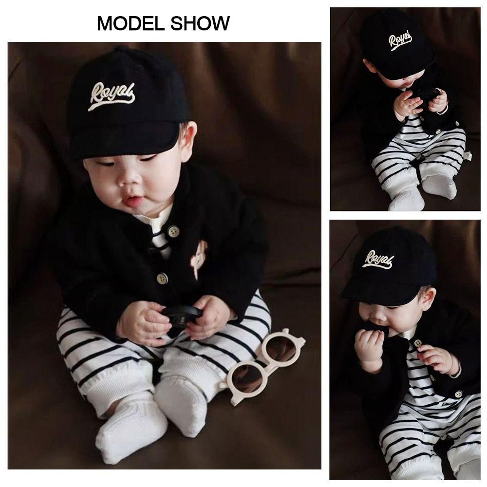 Letter Embroidery Kids Baseball Cap Solid Color Sun Hat Boys Girls Caps Peaked Hats