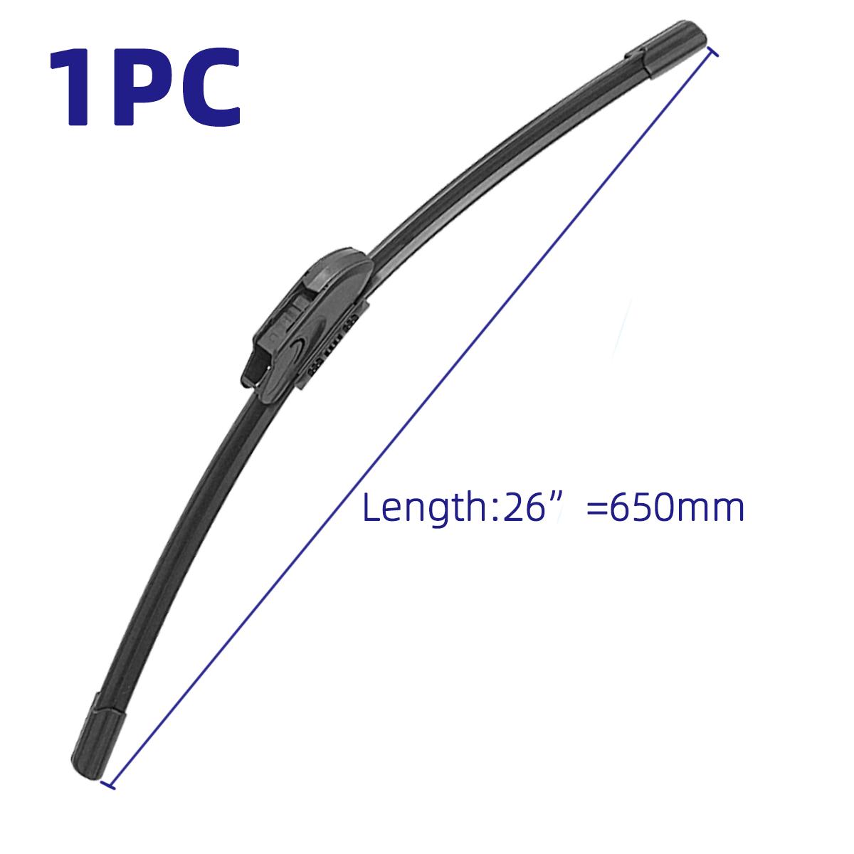 

1шт щетки стеклоочистителя для лобового стекла автомобиля U-образные универсальные мягкие резиновые премиум всесезонные высококачественные дворники 26