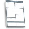 Daily Planner Notepad by Clear Mind Concepts - 100 Tear-Off Sheets, Undated To-Do List Pad, Thick 120gsm Paper for Productivity & Task Organization -