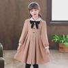 Long-Sleeve Bow Autumn Dress for Girls - Stylish Princess Design