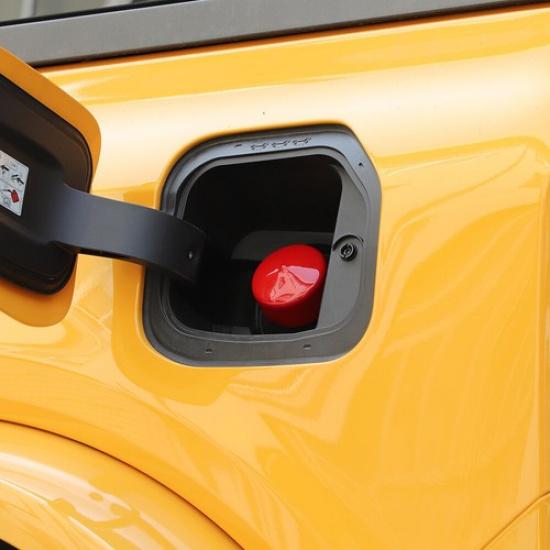 Red Fuel Filler Inner Cover Gas Cap Dust Cover Guard Shell For -25 Ford F150