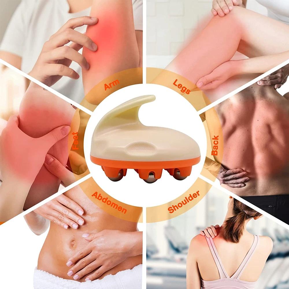 7 Bead Ball Hand Held Massager Face Lifting Deep Tissue Massage Ball New Body Roller Massager  Neck