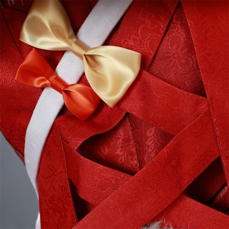 Game Genshin Impact Lantern Rite Xiangling Cosplay Costume Year's Cheers Xiangling Women Halloween Role Play Dress