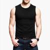 Vest Men's Solid Colour Sleeveless Round Neck Vest Slimming Bodybuilding Vest Undershirt