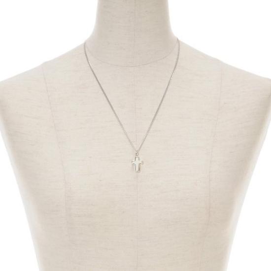 Cross Ashes Silver Handheld Memorial [Mirai Soso] K-102S Necklace, 925,