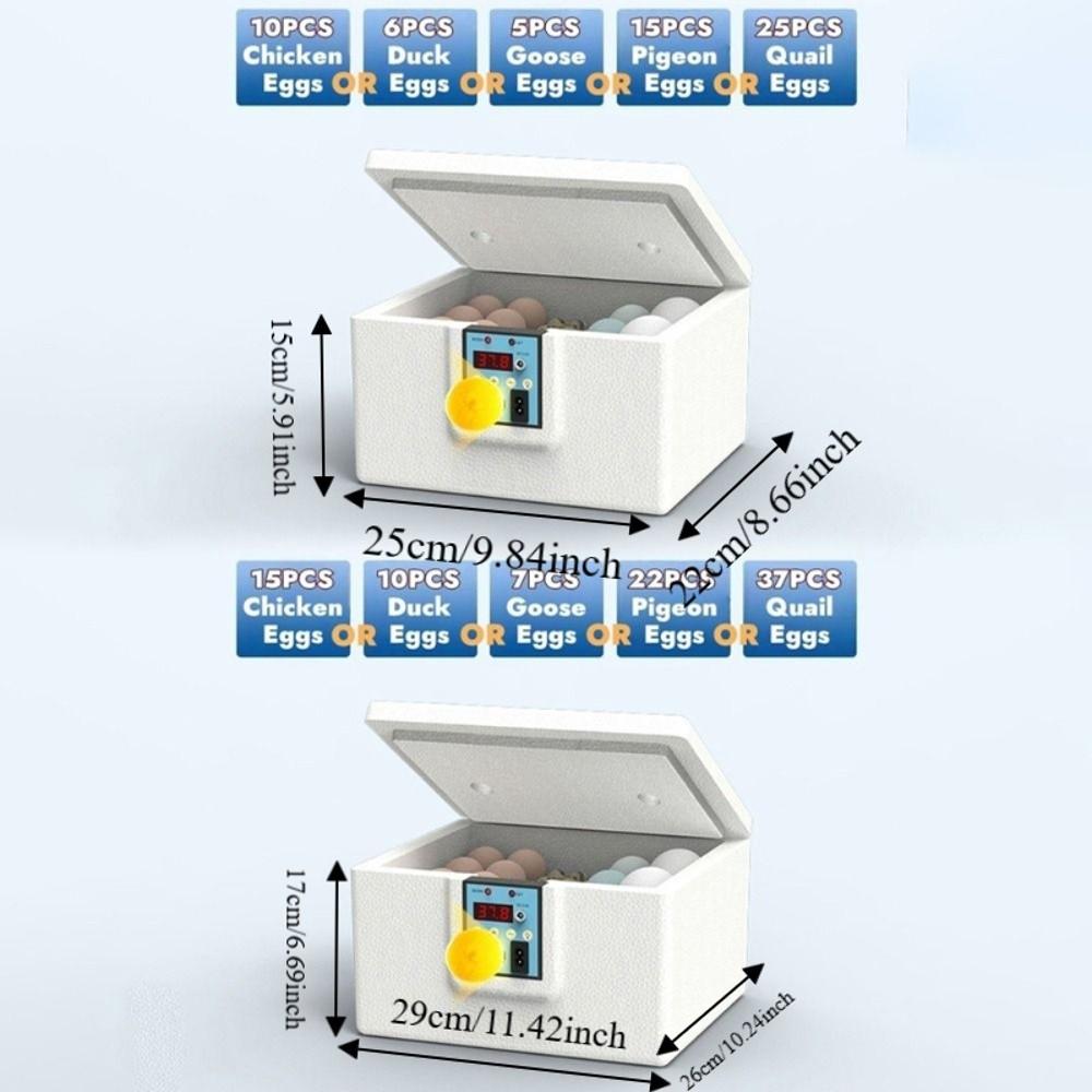 Digital Display Poultry Smart Incubator Foam Insulation Eggs Hatcher Machine Farm