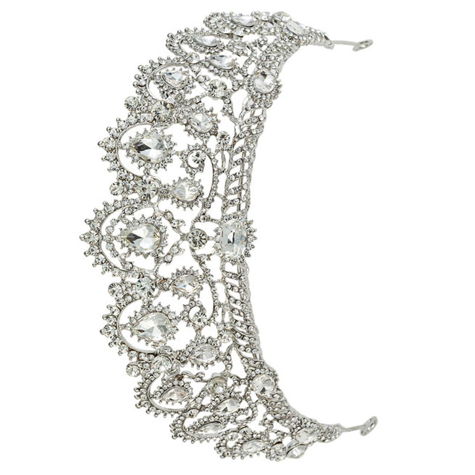 

Роскошный обруч для волос Девочка День рождения Элегантный конкурс Капля воды Кристалл Девочка Свадебный костюм Головной убор разноцветный