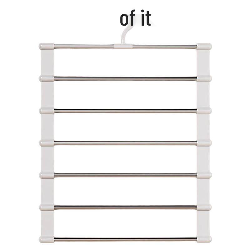 Multi-layer Non-slip Folding Pants Hanger - Wardrobe Storage Solution