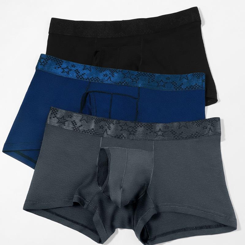 Męskie bokserki Aoyuan typu bullet z separacją, oddychające