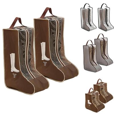 Portable Boots Storage, Tall Boots Storage Short Boots Protector Bag, Shoe Dust Bags,Shoe Sleeves for Travel,Clear Packing Organizers for Men & Women
