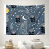 Bohemian Tapestry Wall Hanging Moon Cat Art Aesthetic Room Decor Dorm Room Wall Decor Nature Tapestry Celestial Wall Art Home De