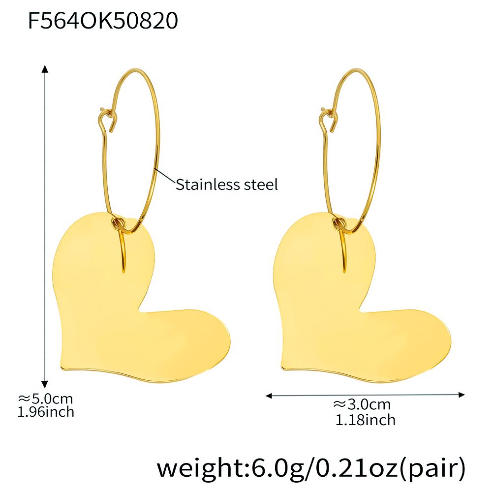 

Fashion Black Transparent Resin Beaded Heart Drop Earrings 316 Stainless Steel Gold-Plated Hoop Earrings Women s Zircon Gift