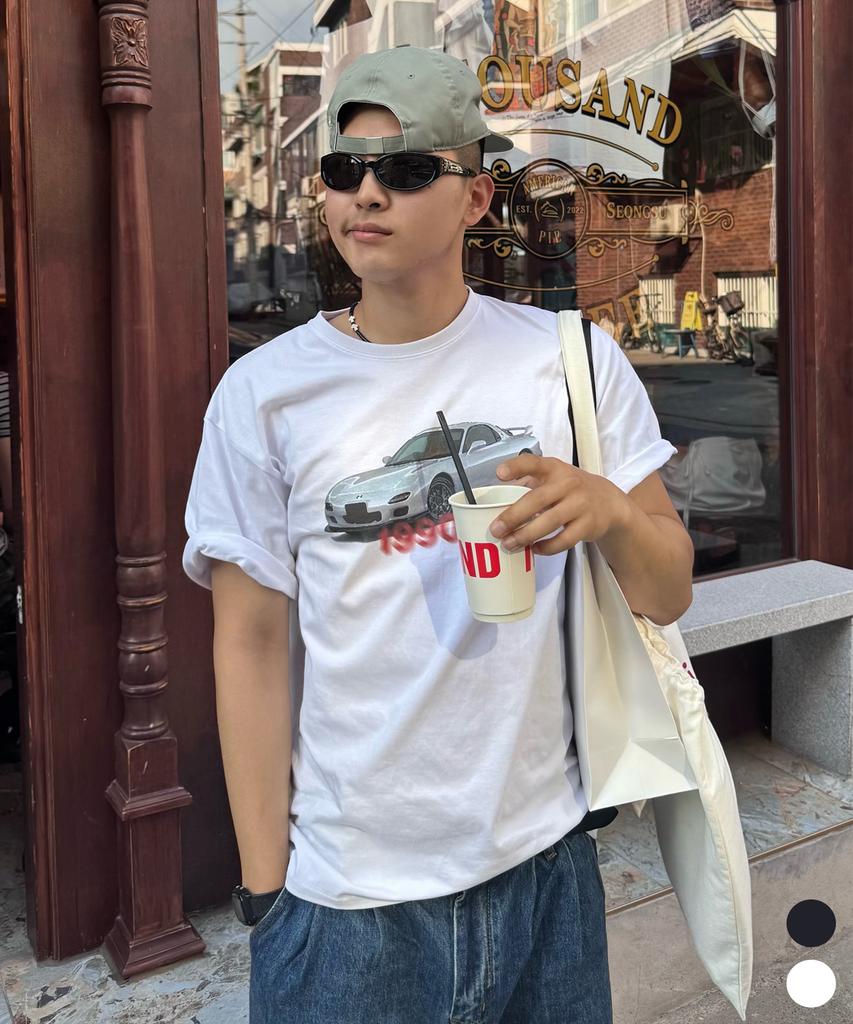 THEVINYLHOUSE Old Car Tee 2Colors (Vh2Dsut502A)