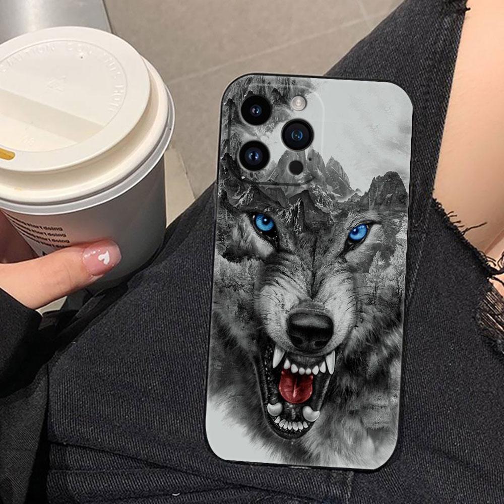 Dragon Tiger Wolf Cover Phone Case For Iphone Apple 17 AIR 16E 16 15 14 13 12 11 Pro XR Max 8 7 Plus TPU Case Funda Shell Capa
