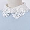 Vintage White Lace Detachable Collars For Women Floral Hollow Out False Collar Shirt Fake Half Shirt Collar Removable Faux Col