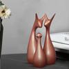 Dekoracja Domu Szczęśliwa Rodzina Jeleni Figurka Ceramiczna (Zestaw 3,)