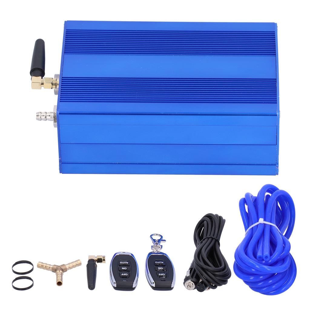 Kit valvola di scarico auto con telecomando elettrico, dispositivo di controllo del vuoto, componenti automobilistici blu