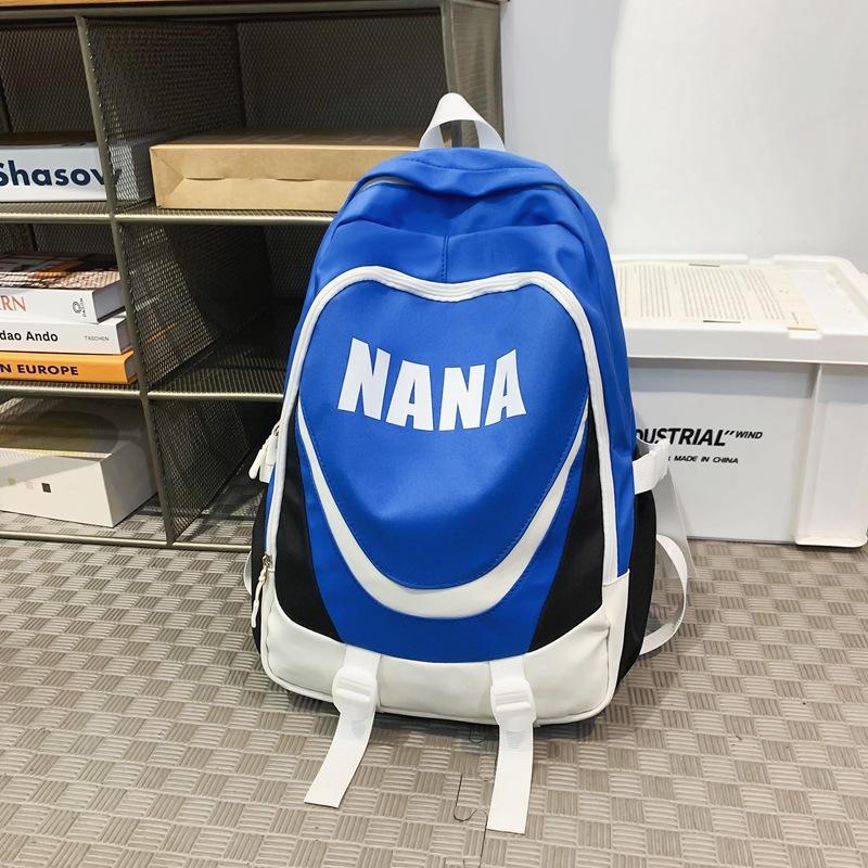 College Style Alphabet Sports Style Student School Bag Japanese and Korean Leisure Large Capacity Backpack