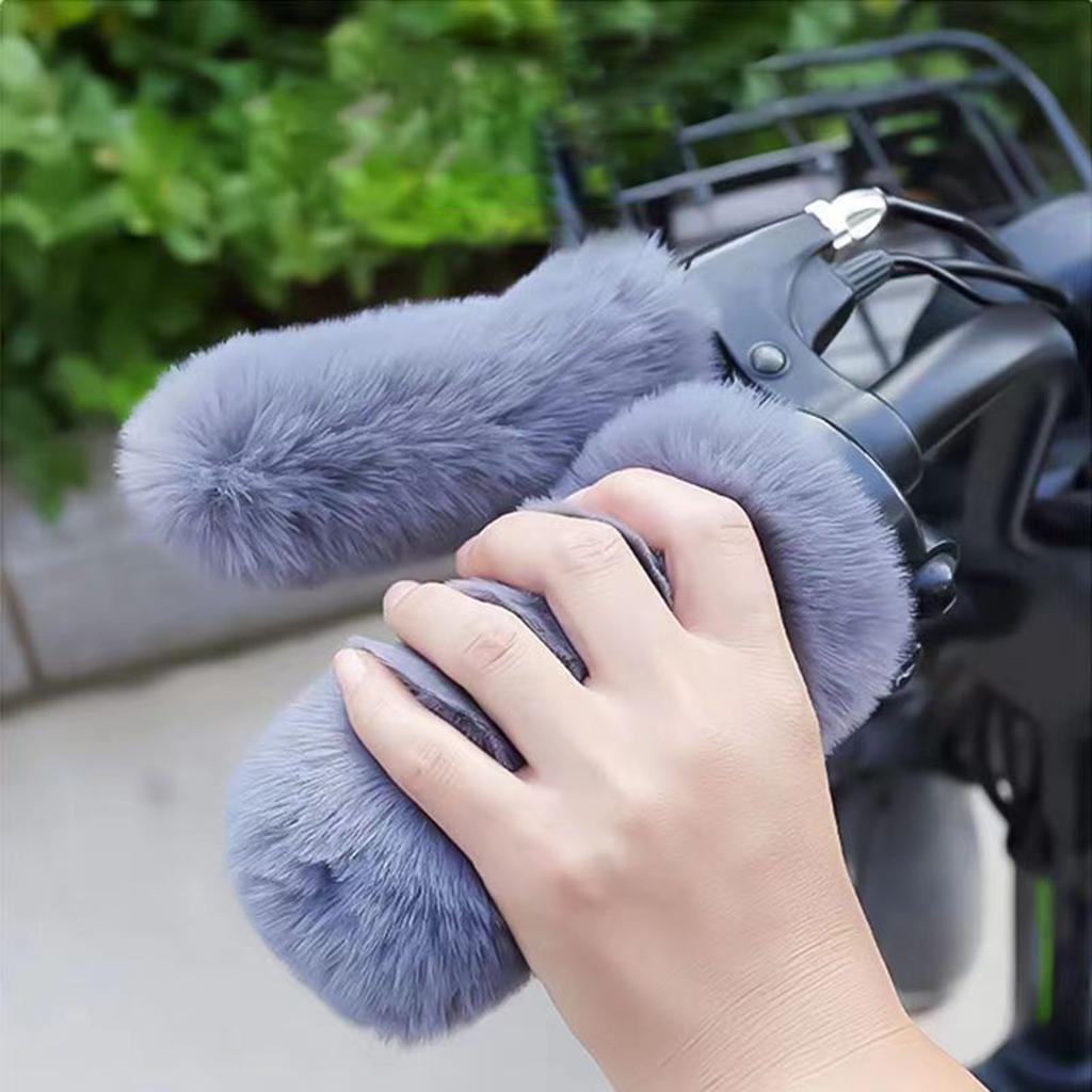 4 Pack Stylish Handlebar Covers Anti Slip Motorcycle Handlebar Covers Breathable Gloves for Motorcycles & Electric Bikes