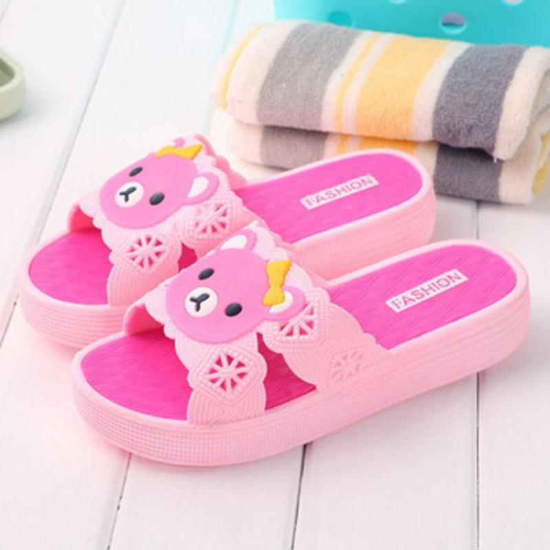 Unisex Slippers Women's Cute Slippers Summer New Cartoon Upper Home Bathroom Outdoor Slippers Non-slip Soft Bottom Thick Bottom Shoes