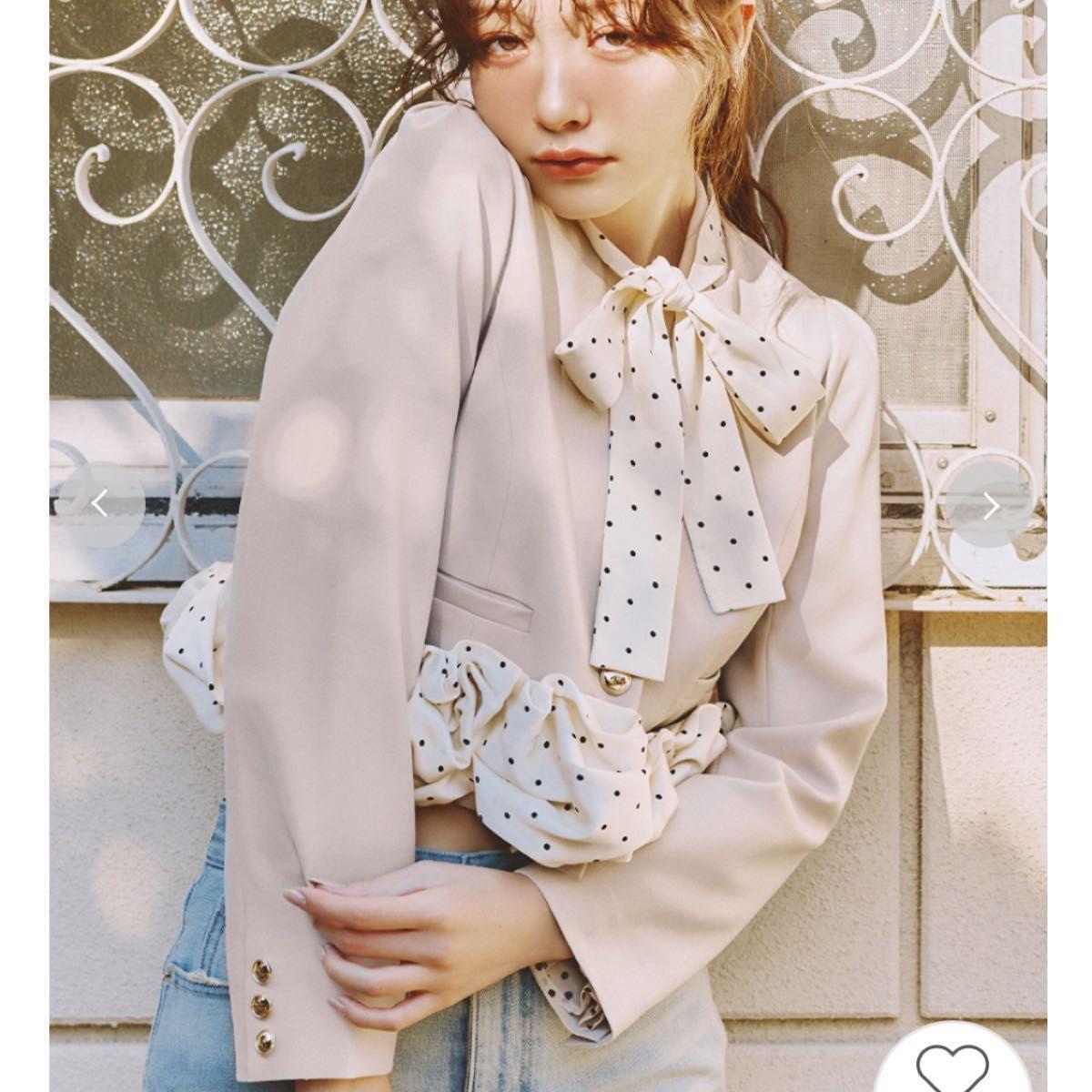 LILY BROWN 3way bubble hem bowtie jacket