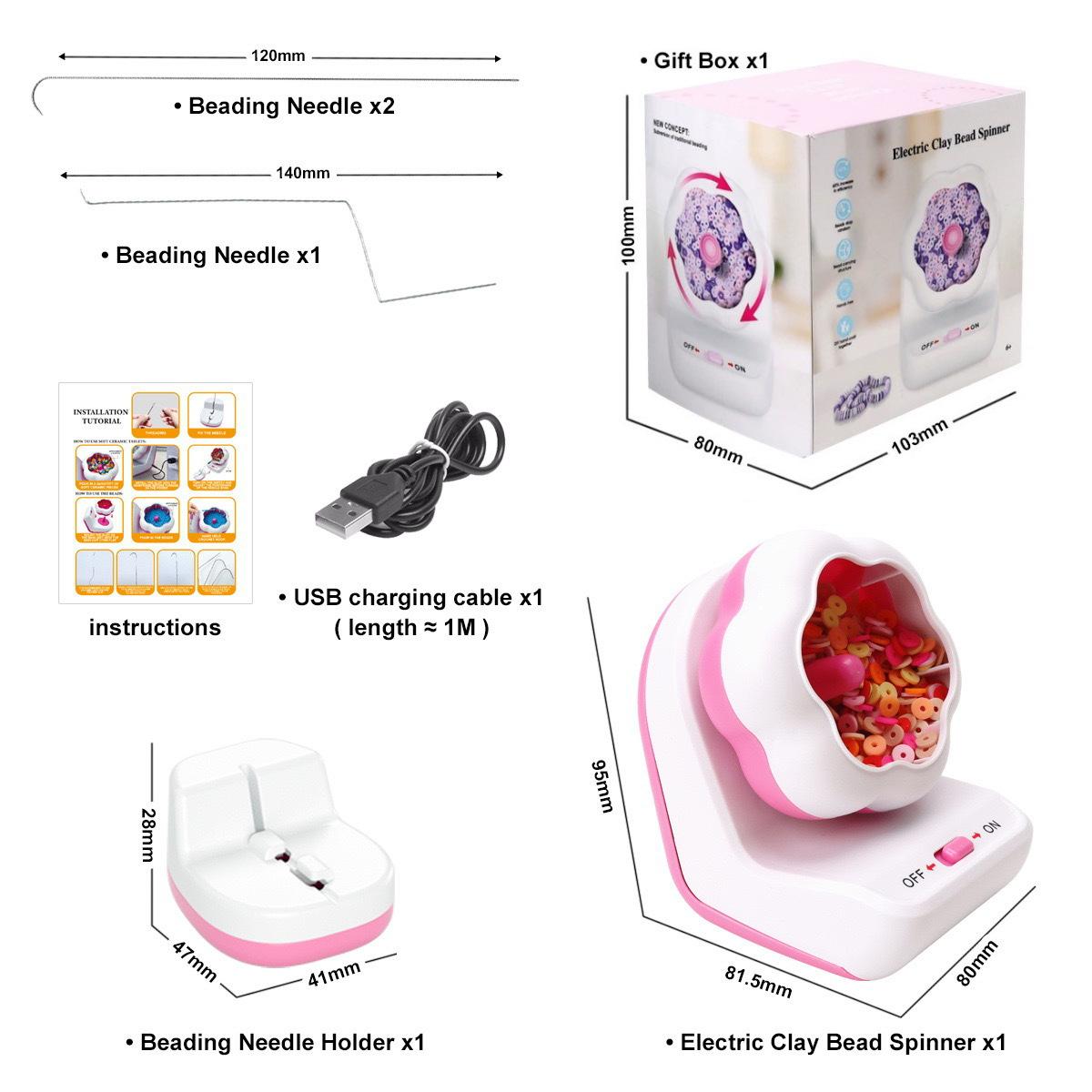 Электрическая автоматическая машина для нанизывания бусин, чаша для нанизывания бусин, ручная машина для нанизывания бусин DIY, лист для полимерной глины, инструмент для нанизывания рисовых бусин, устройство для нанизывания бусин