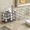 Non-Slip Metal Toothbrush Holder Stable Countertop Storage Rack  Bathroom Accessories