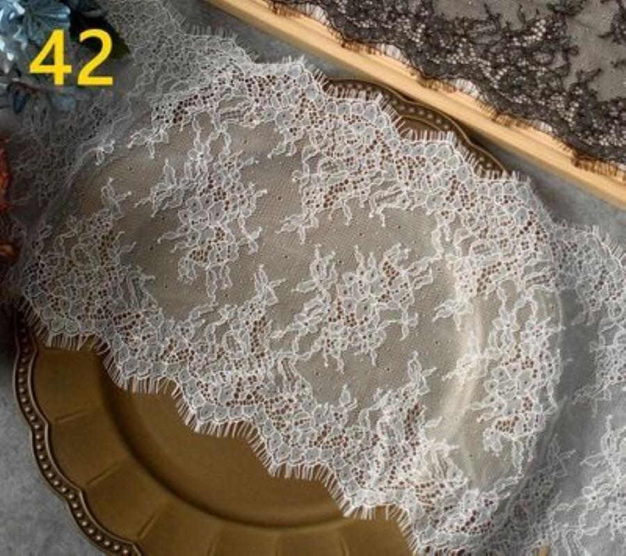 

3 метри/лот шириною 20 см, модна високоякісна мереживна обрізка для вій ручної роботи своїми руками, мереживна тканина