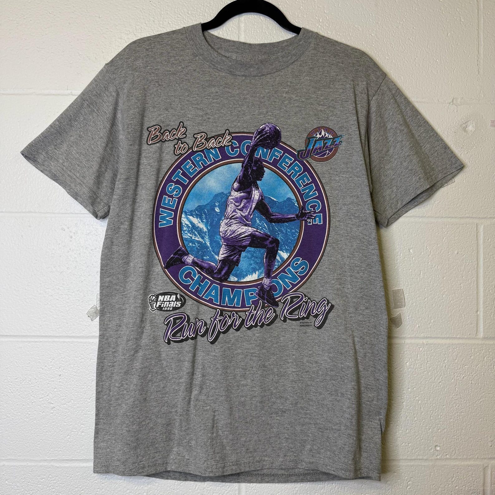 1996 NBA Finals Utah Jazz T shirt Sz XL (B1072) M