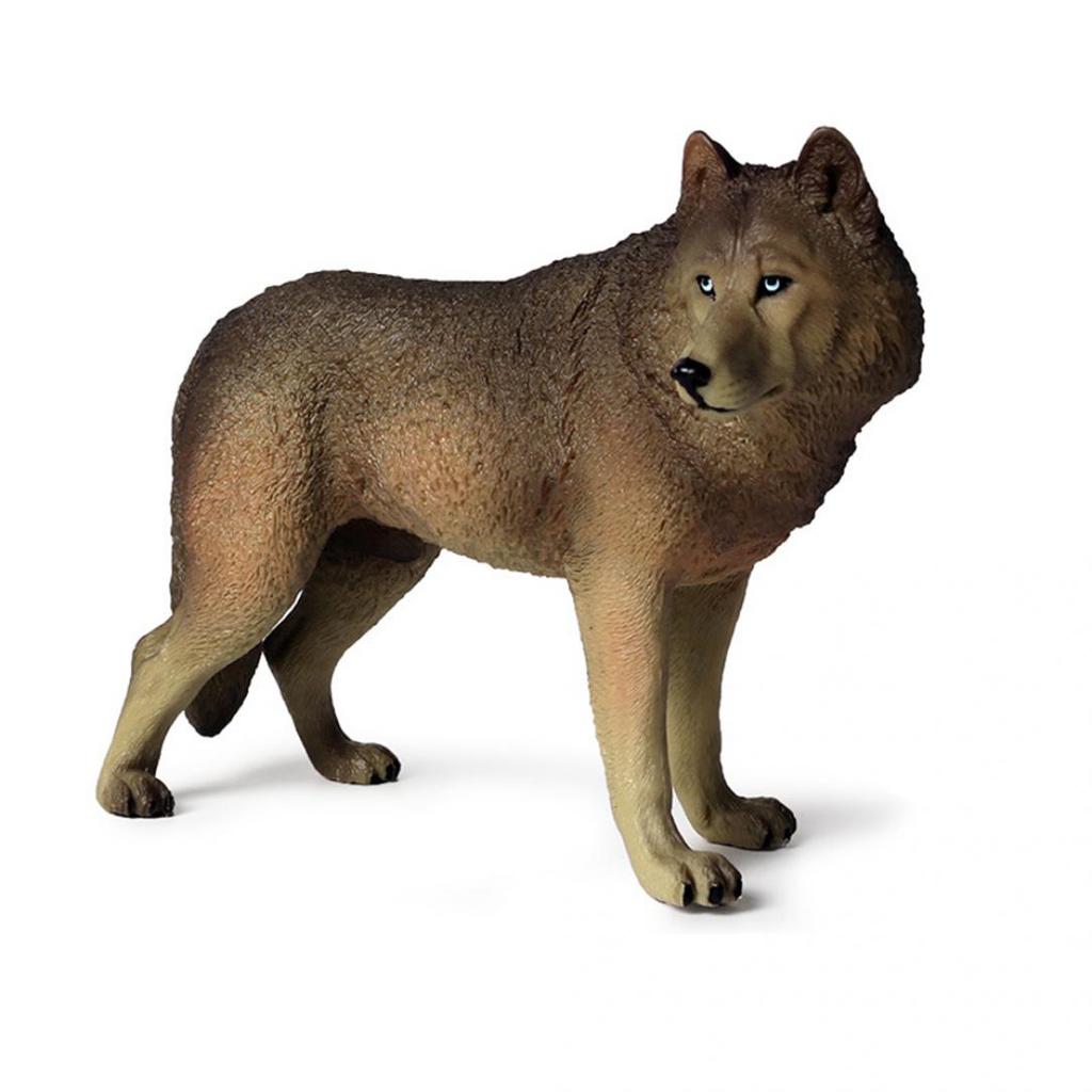 handgemaltes schwarzes Wolf Modell Realistische Tierfiguren pädagogisches handgemaltes schwarzes Wolf Modell Realistische Tierfiguren pädagogisches