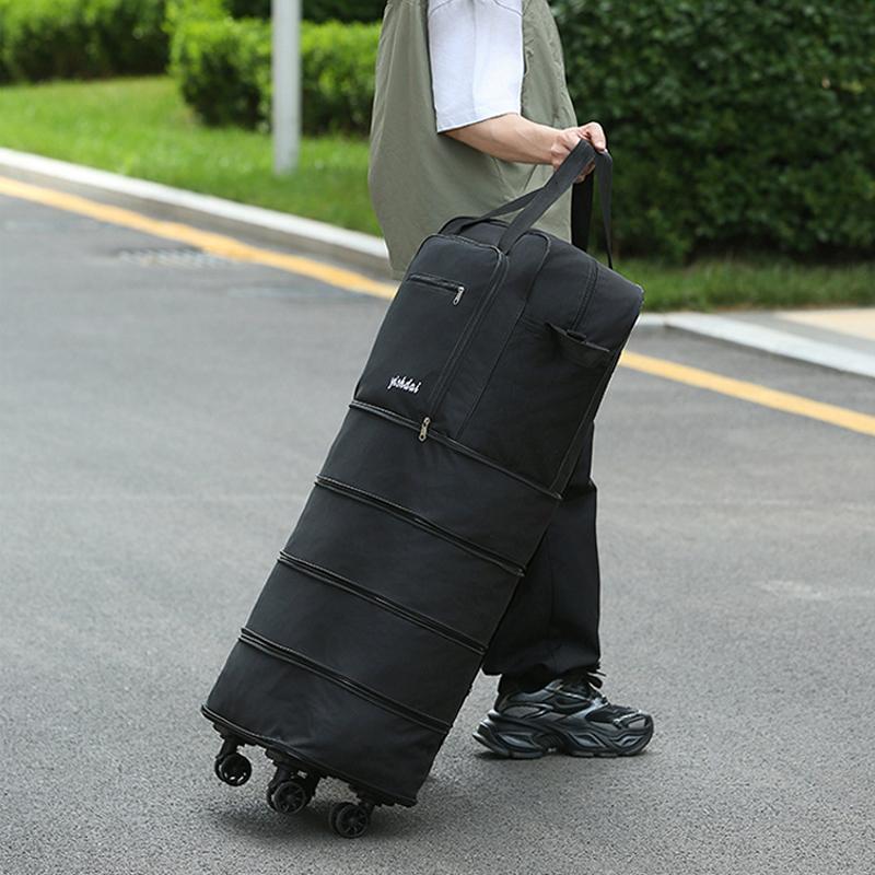 2/3/4 layer Folding Universal Wheel Luggage Bag, Shoulder Travel Bag, Female Large-capacity Storage, Moving, Can Be Packed As A Checked Bag