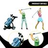 1/64 Figure Model Kit Miniature DIY Projects Layout Man Woman Golfer Trains Architectural Resin