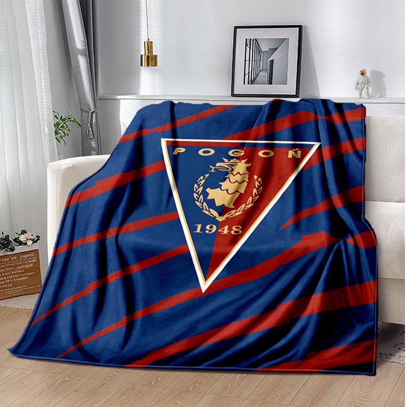 Mks Pogo Szczecin Flannel Blanket Soft Warm All-Season Throw, Design for Camping, Car Travel, Hiking Sofa, Bed, Office Perfect Gift for Parties