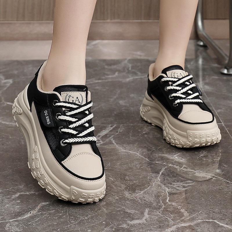 Fashion 2024 New Women’s Thickness Vulcanized Shoes Summer Mesh Breathable Sneakers Student Small White Shoes Versatile Zapatillas Mujer