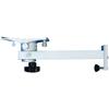 Wandhalterung aus Aluminiumlegierung mit geradem Arm, Gerätemonitorständer mit Aufbewahrungskorb, Wandhalterung für Monitor