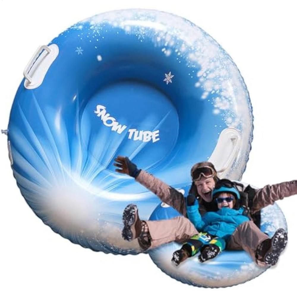 

Snow Tubes For Kids Inflatable Toddler Sled With Handles Winter Outdoor Toys For Activities Adventure Fishing Beach Outdoors синій